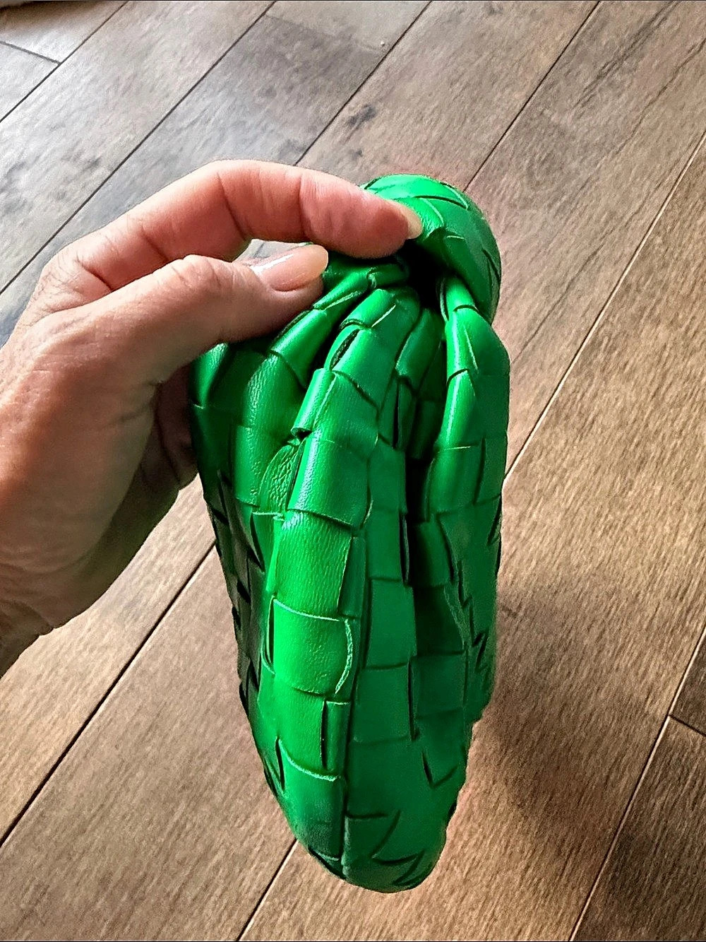 Bottega Veneta Mini Jodie Intrecciato Bag Woven Shoulder Bag in Green Excellent - Picture 5 of 10